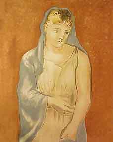 Item #50-1158 Woman with a Blue Veil. Femme au voile bleu. Pablo Picasso