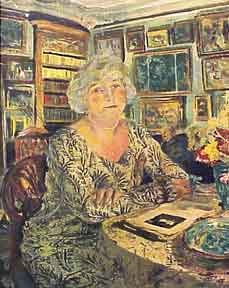 Item #50-1169 [Seated woman in library]. Edouard Vuillard