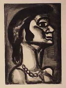 Item #50-1352 En Bouche - Miserere 15. [Mouthhat was fresh, bitter as gall]. Georges Rouault.