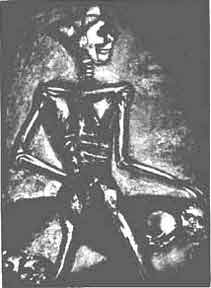 Item #50-1358 Homo homini lupus - Miserere 37. [Man is a Wolf to Man]. Georges Rouault