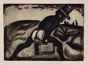 Rouault, Georges - Ngre Portant Une Valise