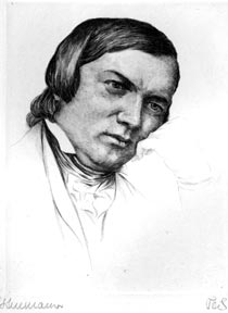 Item #50-1467 Portrait of Richard Schumann. [Small]. Pech