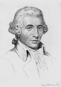 Item #50-1473 Portrait of Joseph Haydn. [Large]. Pech
