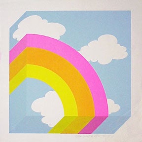 Item #50-1490 Geometric Rainbow and Sky. Montgomery