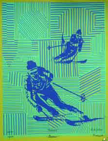 Item #50-1501 "Parfait". (Two downhill skiers). Anton and Tashimoto Fortescu