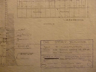 Item #50-1514 Building Plans for Structure on South Side of Howard, 250' East of 6th St., San...