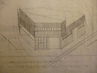 Item #50-1520 Building Plans, Elevations, and Perspective for Structure on Mississippi St. North...