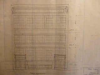 Item #50-1539 Building Plans and Elevation for James H. Hjul between 6th St. and Harriet St., San...