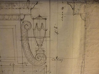 Item #50-1541 Building Plans , Decorative Detail and Elevation for a Structure, San Francisco....