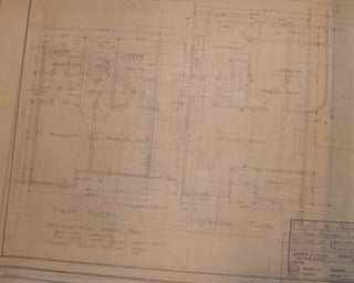2523-2527 Leavenworth St , San Francisco. Original Building Plans, Topography Maps, Radius Lot Map, Elevations, and Interior and Exterior Perspectives for a Two-Family Dwelling for Mrs. Thomas A. Driscoll on Leavenworth St. 102' North of Francisco St., San Francisco.