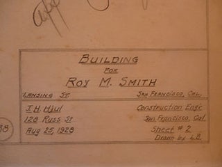 Item #50-1563 Building Plans Roy M. Smith, "Knitting Mills" Sweater manufacturers, 75 Lansing...