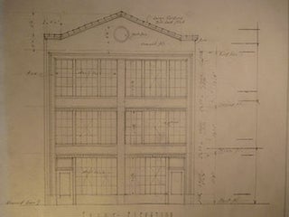 Item #50-1570 Building Plans and Elevation for W. C. Johnson for Structure on the Corner of...