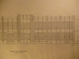 Item #50-1588 Building Plans and Elevations for James J. Hjul on Harrison St. on the Corner of...