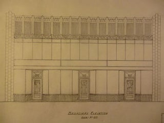 Item #50-1590 Building Plans and Elevations for L. A. Giacobbi on the Corner of Broadway St. and...