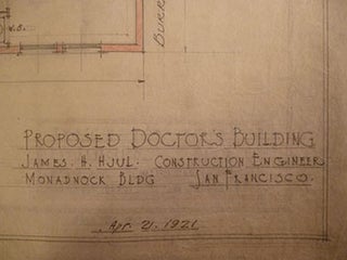 Item #50-1600 Building Plans for a Proposed Doctor's Building Bush St. between Burritt St. and...