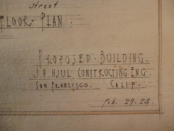 Hjul, James H. - Building Plans for a Proposed Building, San Francisco