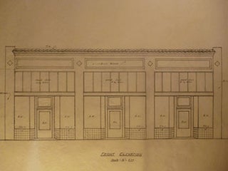 Item #50-1633 Building Plans and Elevation for a Proposed Building for V. Chacanelis on San Bruno...