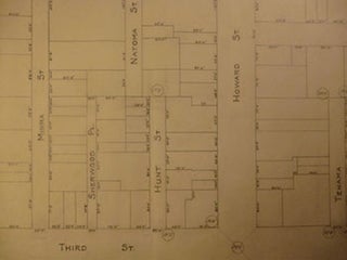 Item #50-1659 Map from Mission St. to Brannan St., between 2nd St. and 3rd St., San Francisco....