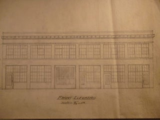 Item #50-1686 Building Plans and Elevations for a Building for W. H. Woodfield on Folsom St....