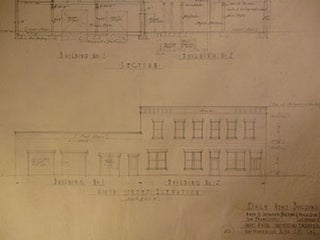 Item #50-1699 Building Plans and Elevations for the Daily News Building at at 340 9th St., San...