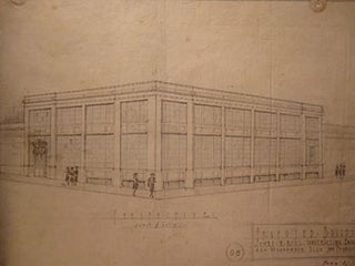 Item #50-1704 Building Plans, Elevation, and Perspective for a Building for Walter N. Brunt. at ...