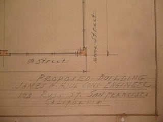 Item #50-1715 Building Plans for a Building at 5th St. and Natoma St., San Francisco. James H. Hjul
