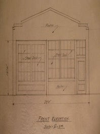 Item #50-1734 Building Plans and Elevation for a Building for A. Paulsen. on Harriet St., San...