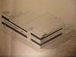 Item #50-1742 Building Plans and Perspective for a Building for Florence Stove Co., Owned by Mrs....