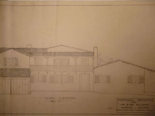 Item #50-1747 Building Plans and Elevation for a Proposed Residence for Mr. & Mrs. W. Smith,...