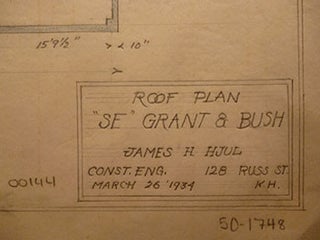Item #50-1748 Building Plans for a Building at the S.E. Corner of Grant Ave. and Bush St., San...