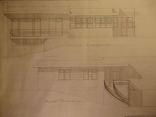 Item #50-1757 Building Plans, Elevations, Interior Details, and Personal Correspondence for an...