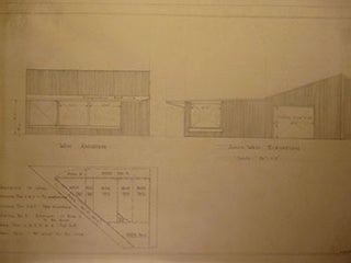 Item #50-1781 Building Plans and Elevations for a G.I. Building and G.I. Shed for E. W. Bennett,...
