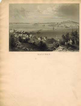Item #51-0012 Halifax [Bird's Eye View, ca. 1853]. Charles Magnus