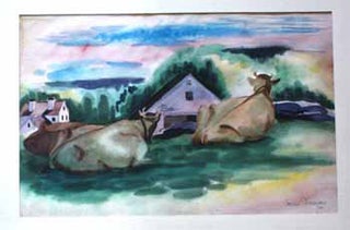 Item #51-0039 Cows at Robinhood, Maine I. Jason Schoener