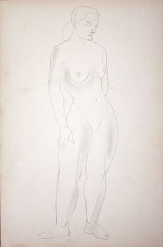 Zorach, Marguerite (attributed) - Study of a Standing Female Nude