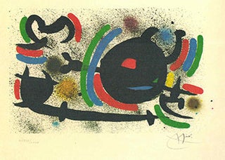 Item #51-0132 Plate X from Joan Miró Lithographe I. Joan Mir&oacute