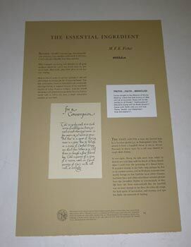 Cadmus Editions Broadside Series. Number One (1982).