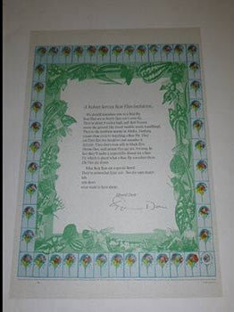 Cadmus Editions Broadside Series. Number One (1982).
