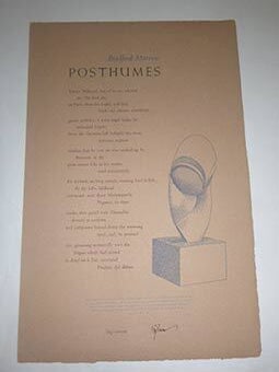 Cadmus Editions Broadside Series. Number One (1982).