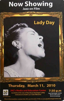 Item #51-0170 Unique poster for the film Lady Day. March 22, 2010. Billie Holiday