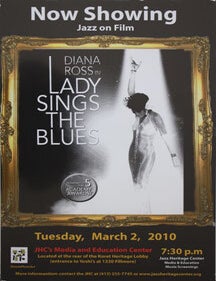 Item #51-0171 Unique poster for the film Lady Sings the Blues March 2, 2010. Diana Ross.