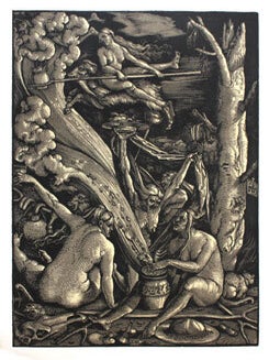 Item #51-0211 Hexensasbatt. (Witches' Sabbath). Hans Burgkmair