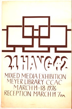 Item #51-0244 CCAC. Mixed Media Exhibition. Meyer Library. CCAC Artist