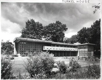 Item #51-0426 Turkel House (by Frank Lloyd Wright). Turkel House Photographer.