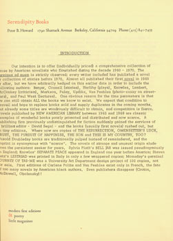 Item #51-0507 Catalogue of American Novelists, 1960-1970. Peter Howard