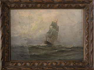 Item #51-0513 Schooner on the High Seas. Edwin Moody