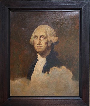 Item #51-0542 Portrait of George Washington. C. H. after Gilbert Stuart Beyer