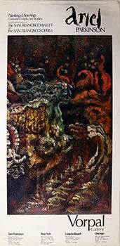 Item #51-0545 Poster for Exhibition at Vorpal Gallery. Ariel Parkinson : paintings, drawings,...