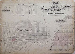 Item #51-0555 Map of the Toland Tract and Bay View Homestead and Adjacent Blocks, Oakland,...