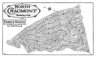 Item #51-0560 Subdivision Map of North Cragmont, Berkeley, California, April 1908. Harold Havens
